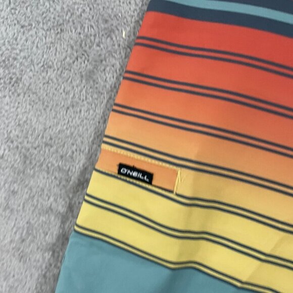 NEW ONeill Mens 30 Gradient Stripe Boardshorts Quick-Dry 4-Way Stretch Multi - Picture 6 of 7